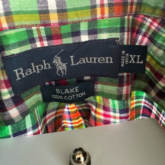 Ralph Lauren “Blake” Blue Label Short Sleeve Shirt, Vintage, Size XL - Picture 3 of 5